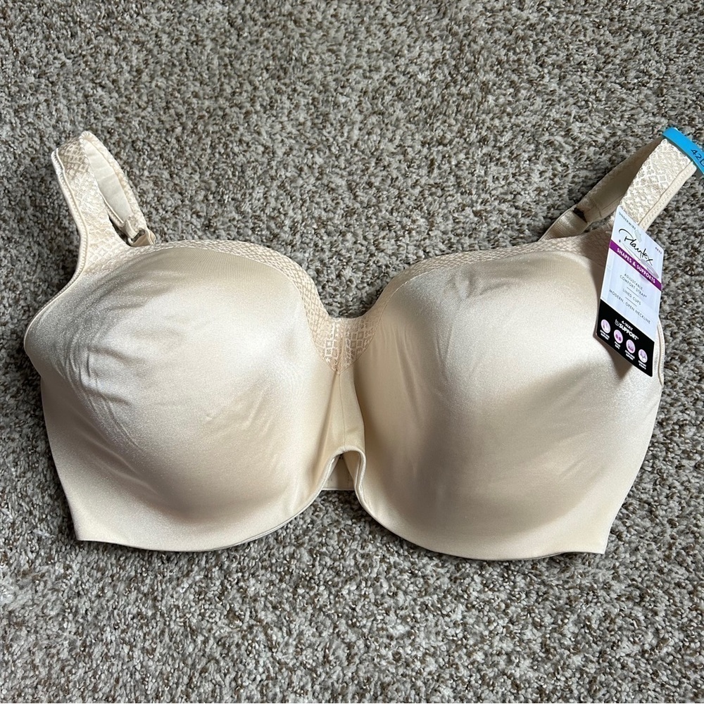 NWT Playtex Comfort 4 Way True Support Nude Bra Extra Support 42D